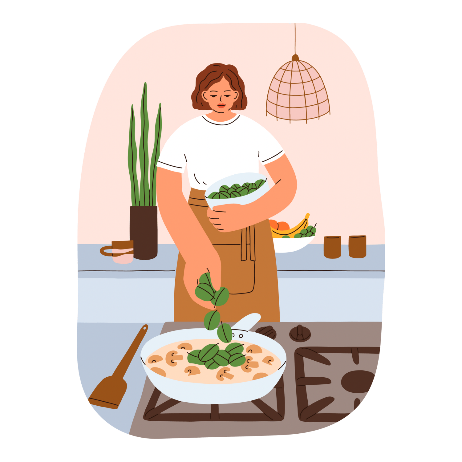 Woman cooking